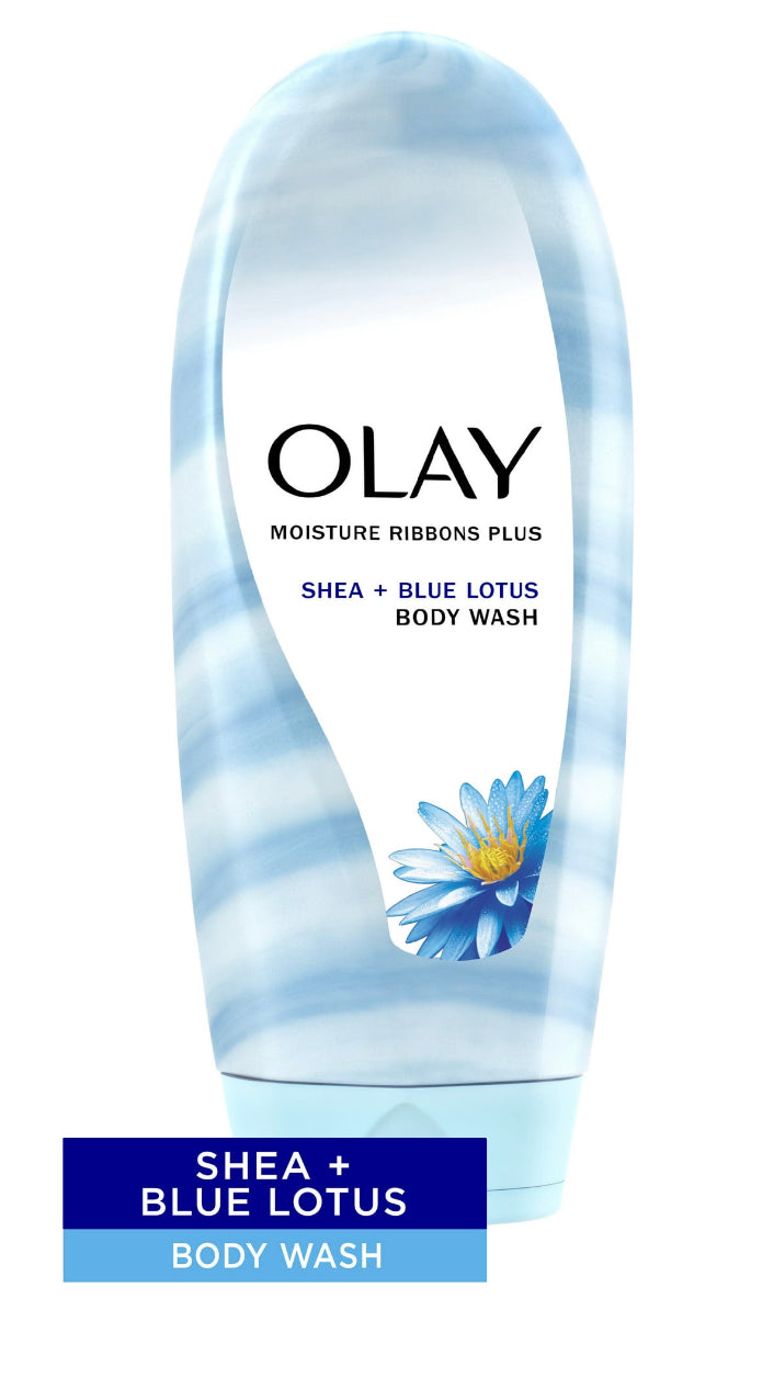 Olay Ribbon Body Wash -Shea + Notes of Blue Lotus